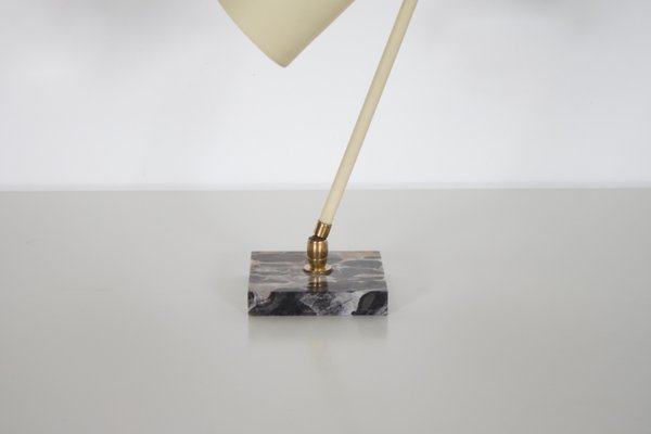 Table Lamp in Metal and Marble from Stilux Milano, Italy, 1950s-QT-1263295