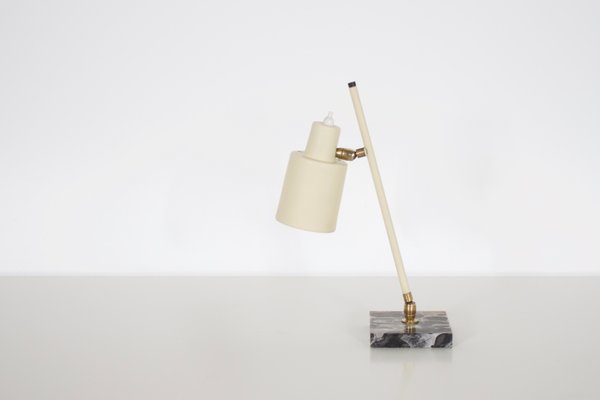 Table Lamp in Metal and Marble from Stilux Milano, Italy, 1950s-QT-1263295