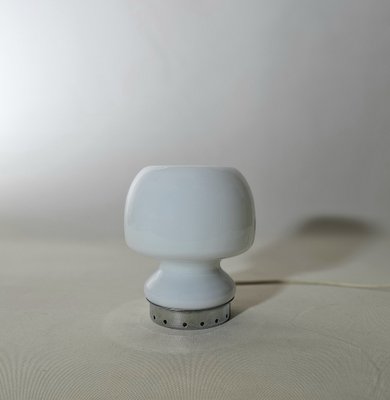 Table Lamp in Milk Glass and Metal, Italy, 1960s-ZST-1806308