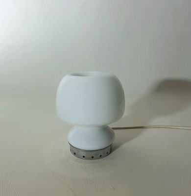 Table Lamp in Milk Glass and Metal, Italy, 1960s-ZST-1806308