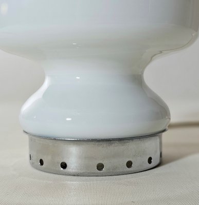 Table Lamp in Milk Glass and Metal, Italy, 1960s-ZST-1806308