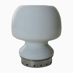 Table Lamp in Milk Glass and Metal, Italy, 1960s-ZST-1806308