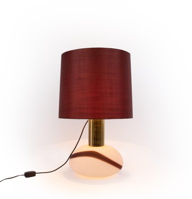 Table Lamp in Murano Glass & Brass from Temde, Switzerland, 1960s-DEK-932757