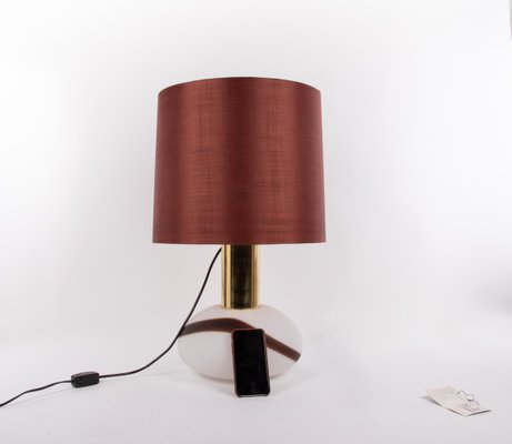 Table Lamp in Murano Glass & Brass from Temde, Switzerland, 1960s-DEK-932757