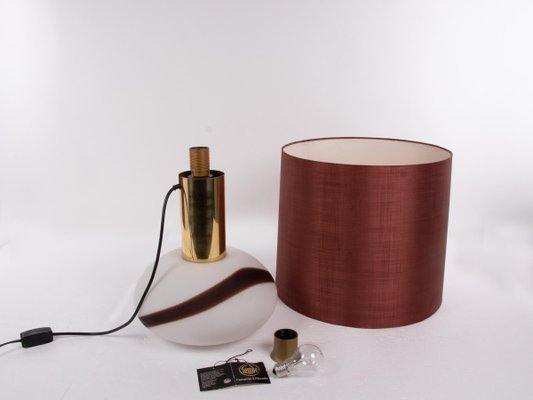 Table Lamp in Murano Glass & Brass from Temde, Switzerland, 1960s-DEK-932757