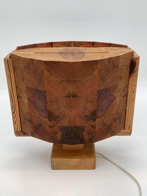 Table Lamp in Pine, 1970s-ZQM-1702008