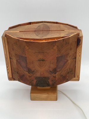 Table Lamp in Pine, 1970s-ZQM-1702008