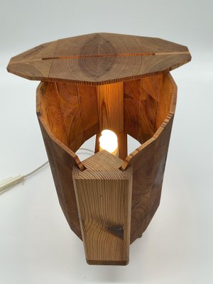 Table Lamp in Pine, 1970s-ZQM-1702008