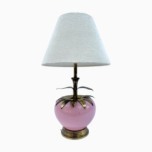 Table Lamp in Polychrome Wood & Brass, 1970s-FSD-1366954