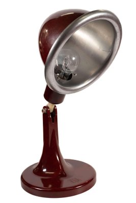 Table Lamp in Red Bachelite, 1960s-PCO-1777503