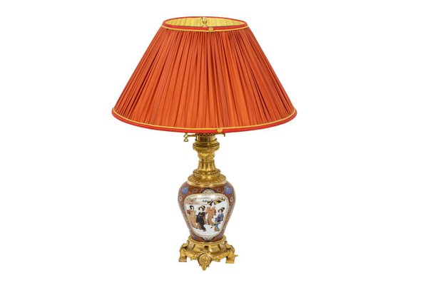 Table Lamp in Samson Porcelain & Gilt Bronze, 1880s-CEJ-765070