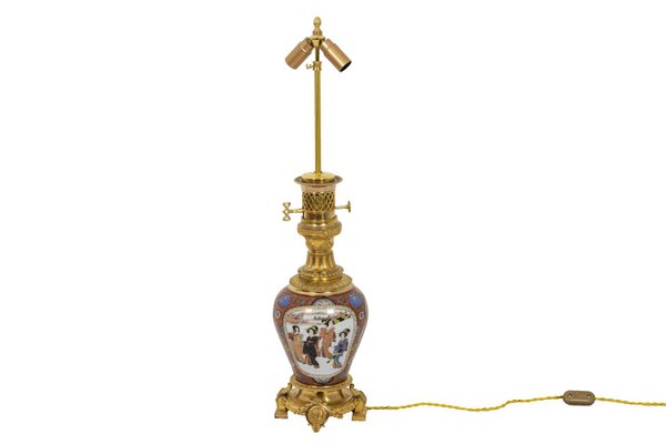 Table Lamp in Samson Porcelain & Gilt Bronze, 1880s-CEJ-765070