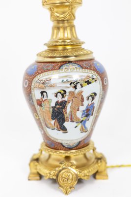 Table Lamp in Samson Porcelain & Gilt Bronze, 1880s-CEJ-765070