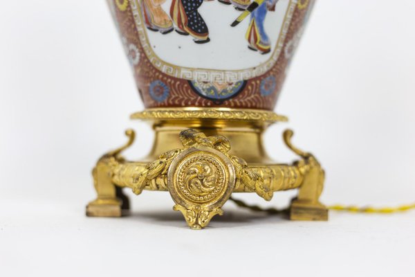 Table Lamp in Samson Porcelain & Gilt Bronze, 1880s-CEJ-765070