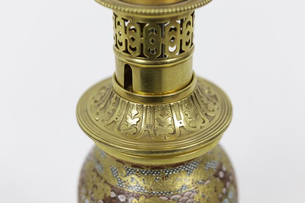 Table Lamp in Satsuma Earthenware and Gilt Bronze, 1880s-CEJ-689041