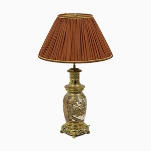 Table Lamp in Satsuma Earthenware and Gilt Bronze, 1880s-CEJ-689041