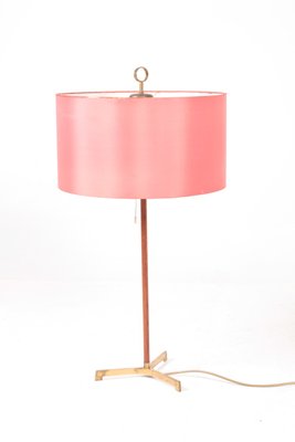 Table Lamp in Teak and Brass, 1950s-FK-775568