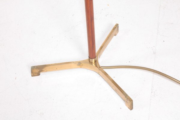 Table Lamp in Teak and Brass, 1950s-FK-775568