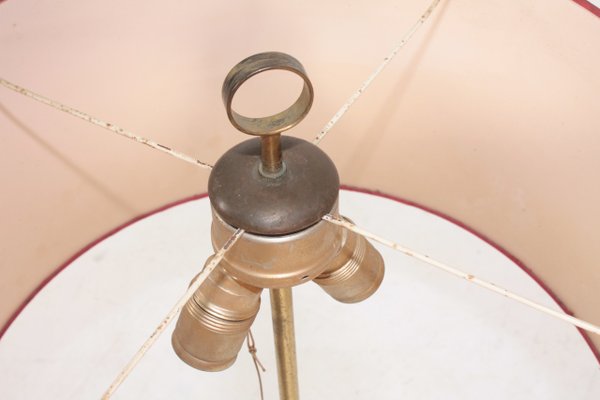 Table Lamp in Teak and Brass, 1950s-FK-775568