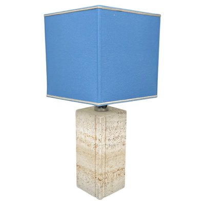 Table Lamp in Travertine attributed to Fratelli Mannelli, Italy, 1970s-LYQ-1382552