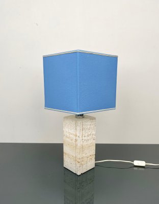 Table Lamp in Travertine attributed to Fratelli Mannelli, Italy, 1970s-LYQ-1382552