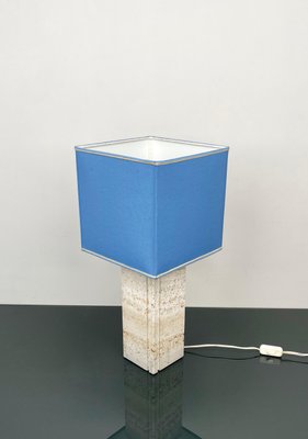 Table Lamp in Travertine attributed to Fratelli Mannelli, Italy, 1970s-LYQ-1382552