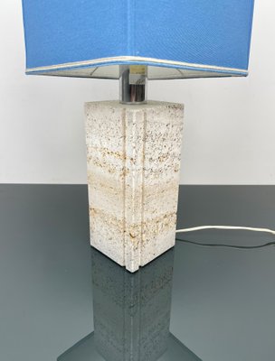 Table Lamp in Travertine attributed to Fratelli Mannelli, Italy, 1970s-LYQ-1382552