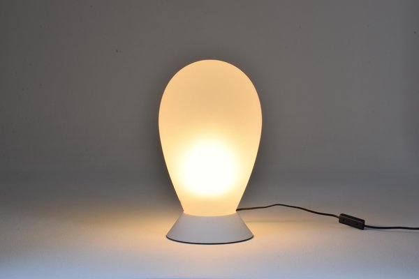 Table Lamp in White Murano Glass, 1970s-GXL-802188