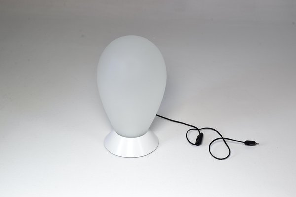 Table Lamp in White Murano Glass, 1970s-GXL-802188