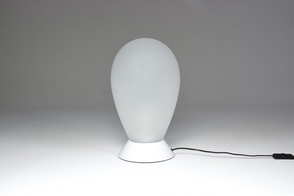 Table Lamp in White Murano Glass, 1970s-GXL-802188