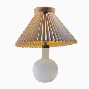 Table Lamp in White Opaline Glass from Holmegaard, 1970s-LCR-831918