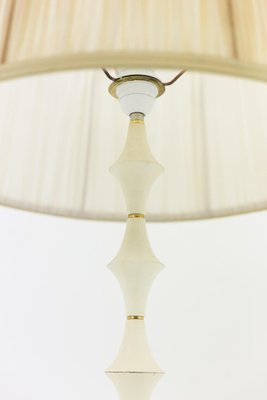 Table Lamp in White Resin and Gilt Brass, 1970s-CEJ-667119