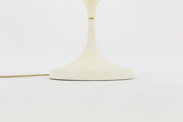 Table Lamp in White Resin and Gilt Brass, 1970s-CEJ-667119