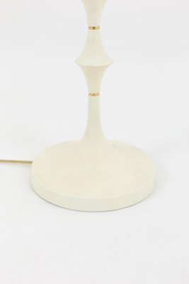 Table Lamp in White Resin and Gilt Brass, 1970s-CEJ-667119