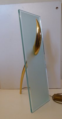 Table Lamp + Sconce Richard Derquet Lucien Gau France Antilope Large Format, 1980s, Set of 2-AWL-1074347