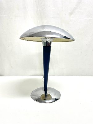 Table Lamp Stem in Blue, Stainless Steel Base and Cap with Lights-FDH-1794797