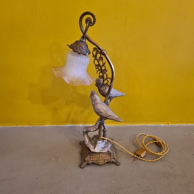 Table Lamp with Bird Motif in the style of Maison Jansen, 1960s-VHW-1803947