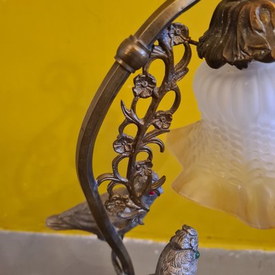 Table Lamp with Bird Motif in the style of Maison Jansen, 1960s-VHW-1803947