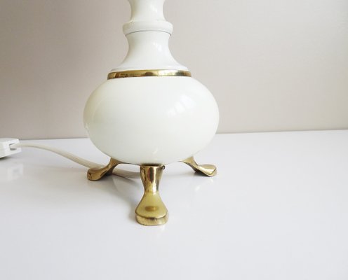 Table Lamp with Brass Foot, 1960s-BLG-1406444