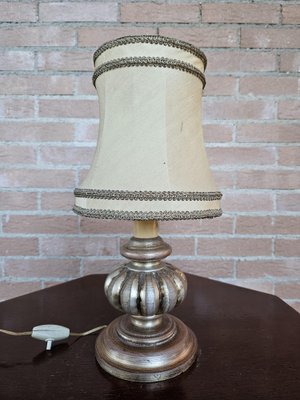 Table Lamp with Canvas Lampshade, 1970s-ZUW-1799261