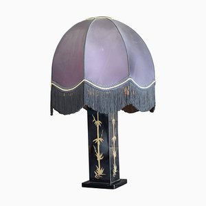 Table Lamp with Japanese Lacquer Foot in the style of Jean Claude Mahey, 1970s-TDA-1376362