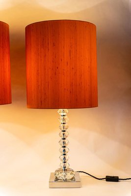 Table Lamp with Large Faceted Crystals from Bakalowits & Söhne, Austria, 1970s-SPD-1363451