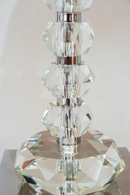 Table Lamp with Large Faceted Crystals from Bakalowits & Söhne, Austria, 1970s-SPD-1363451