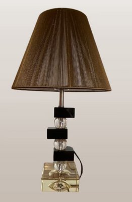 Table Lamp with Lead Crystal Cubes and Spheres, 2000s-SNX-1817574