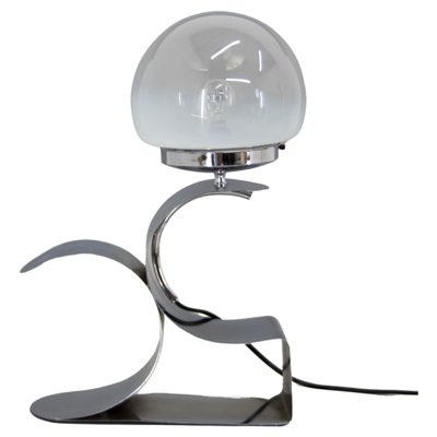 Table Lamp with Murano Glass Shade, 1980s-TZ-1382403