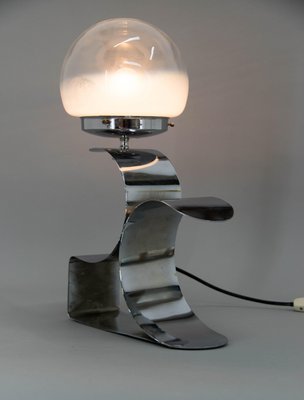 Table Lamp with Murano Glass Shade, 1980s-TZ-1382403