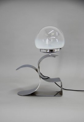 Table Lamp with Murano Glass Shade, 1980s-TZ-1382403