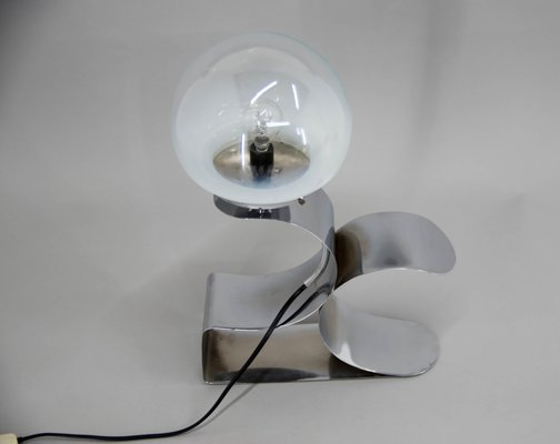 Table Lamp with Murano Glass Shade, 1980s-TZ-1382403