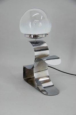 Table Lamp with Murano Glass Shade, 1980s-TZ-1382403