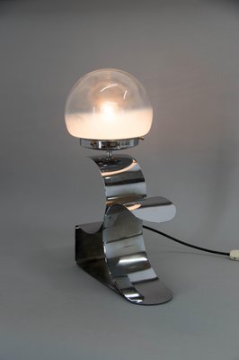 Table Lamp with Murano Glass Shade, 1980s-TZ-1382403